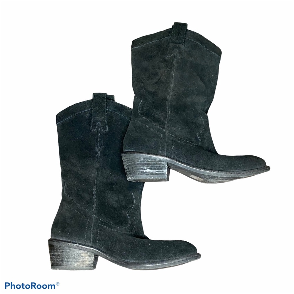 Jessica Simpson suede cowboy boots